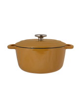 Round cast iron pot & roaster “Fontastic” with lid