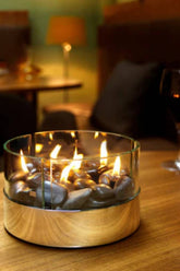 Designer table fireplace Burn Ø 20 cm
