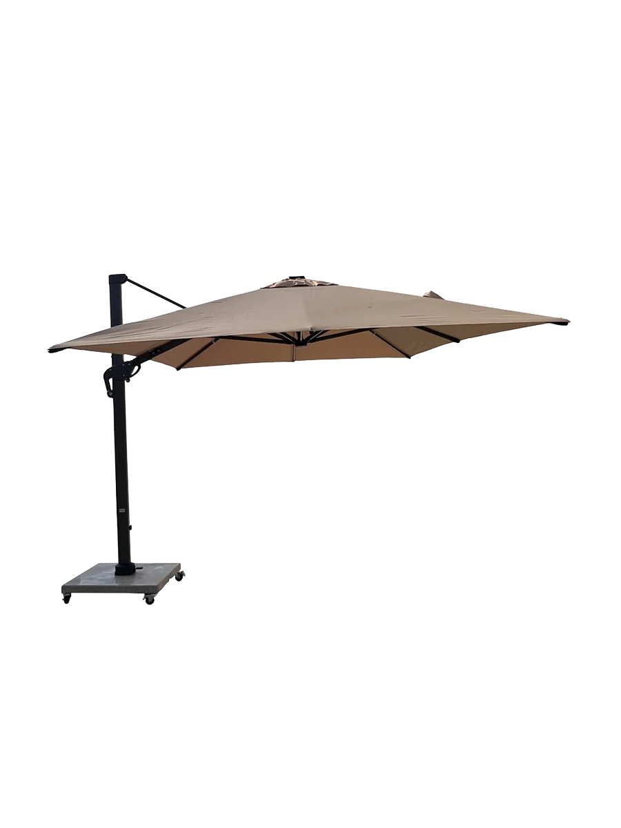 Premium 360° Ampelschirm “Roma Deluxe” inkl. Solar-LED