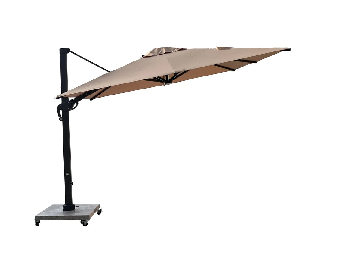 Premium 360° Ampelschirm “Roma Deluxe” inkl. Solar-LED