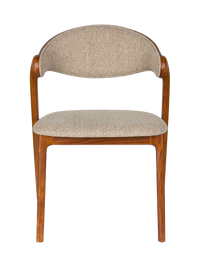 Babington Solid Wood Dining Chair — Natural or Walnut 