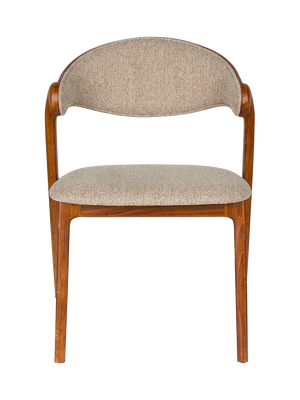 Babington Solid Wood Dining Chair — Natural or Walnut 