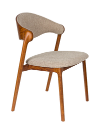 Babington Solid Wood Dining Chair — Natural or Walnut 