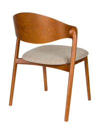 Babington Solid Wood Dining Chair — Natural or Walnut 