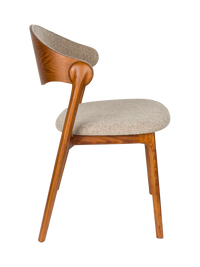Babington Solid Wood Dining Chair — Natural or Walnut 