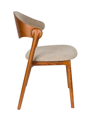 Babington Solid Wood Dining Chair — Natural or Walnut 