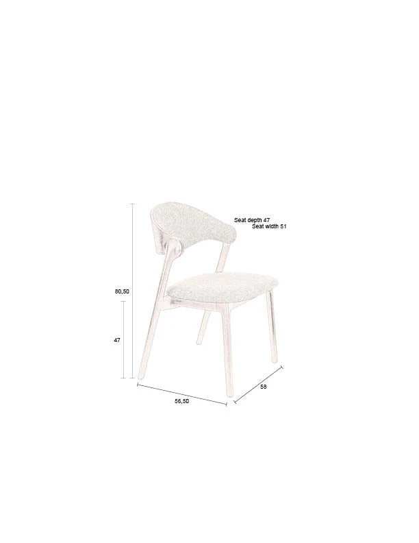 High-quality solid wood chair “Babington”