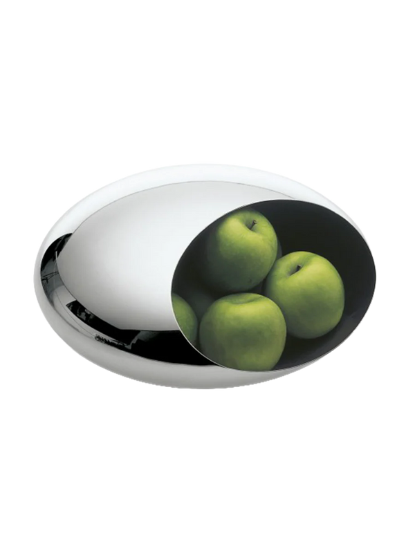 Designer bowl “Cocoon” made of stainless steel Ø 30 cm, high-gloss polished stainless steel