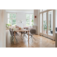 Storm Designer Dining Table — Veneered Ash Wood, Various Sizes 
