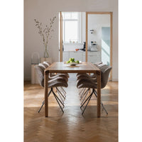 Storm Designer Dining Table — Veneered Ash Wood, Various Sizes 