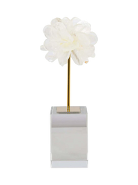 Eline Decorative Object — Flower Form in Glass & Metal 