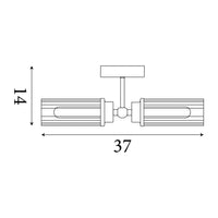 Imperial 2-Light Wall Lamp — Dimmable, IP44 Rated for Bathrooms 