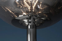 Liquid Diamond Designer Floor Lamp — Smoke-Grey Glass Spheres 