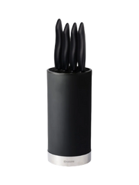 Premium soft-touch knife block including four "SHIN" professional knives 