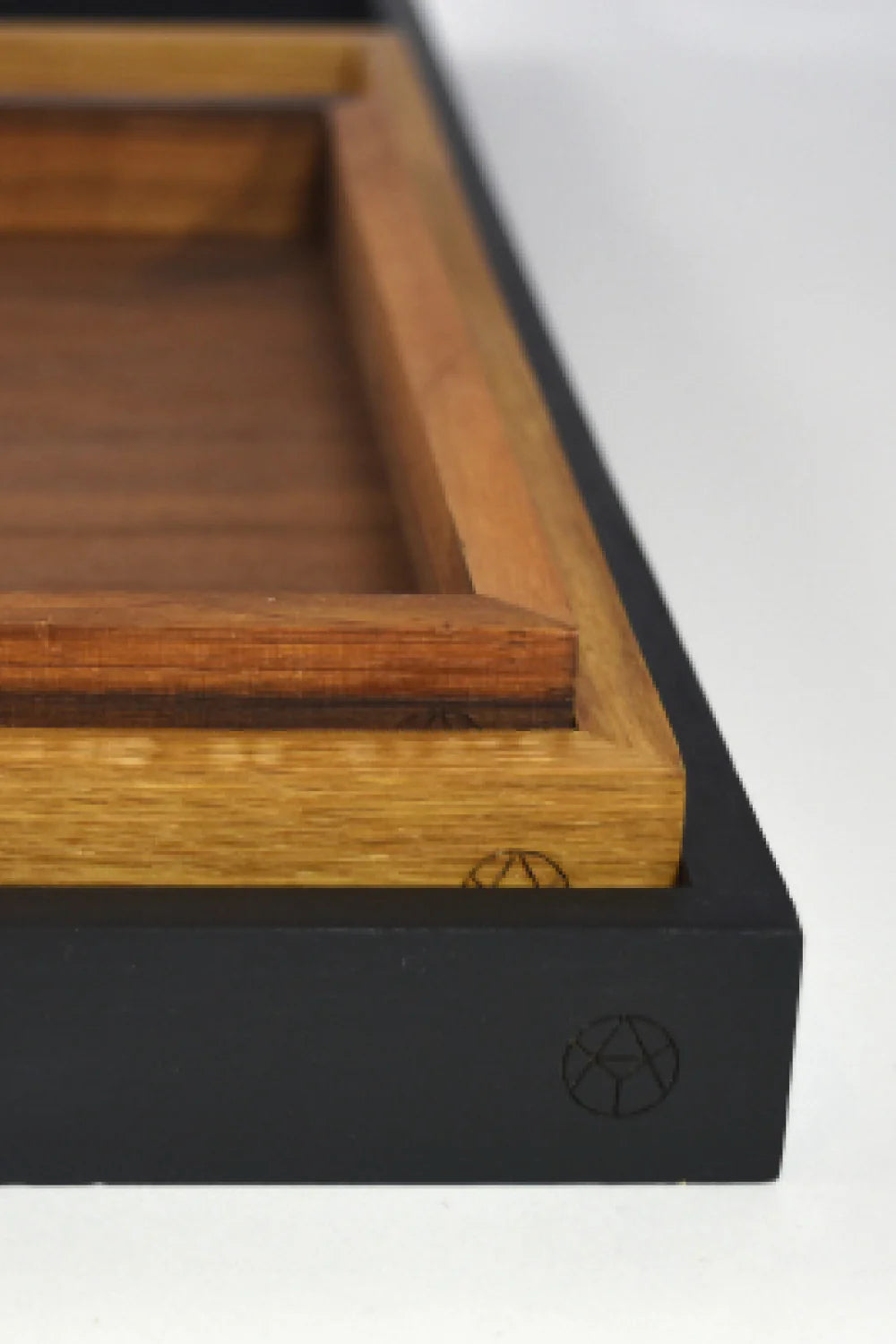 Large solid wood design tray “Unity”