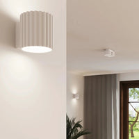 Aura Designer Ceiling Lamp — Ribbed Texture, 1-Light 