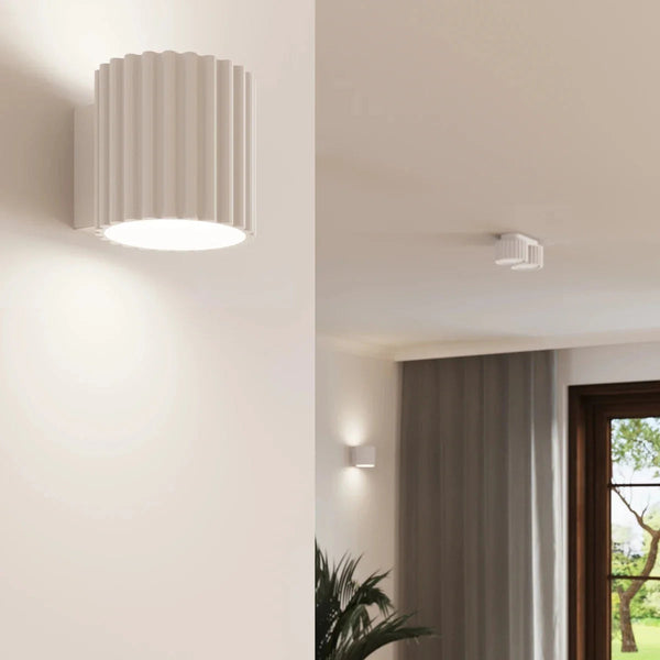 Aura Designer Ceiling Lamp — Ribbed Texture, 1-Light