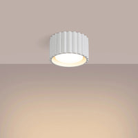 Aura Designer Ceiling Lamp — Ribbed Texture, 1-Light 