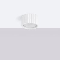 Aura Designer Ceiling Lamp — Ribbed Texture, 1-Light 