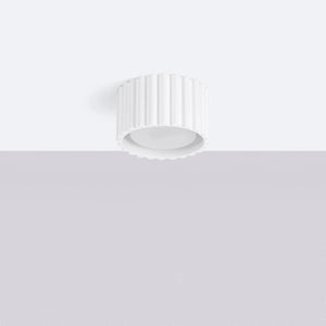 Aura Designer Ceiling Lamp — Ribbed Texture, 1-Light 
