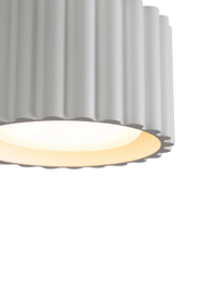 Aura Designer Ceiling Lamp — Ribbed Texture, 1-Light 