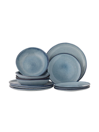 Handmade "Sandrine" dinnerware set, 12 pieces 