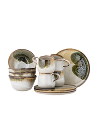 Handmade breakfast set “Jules”, 12 pieces 