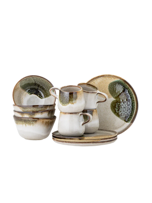 Handmade breakfast set “Jules”, 12 pieces 