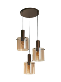 Sweden Multi-Drop Pendant Lamp — 3 Bulbs, Scandinavian Design 