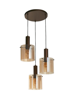 Sweden Multi-Drop Pendant Lamp — 3 Bulbs, Scandinavian Design 