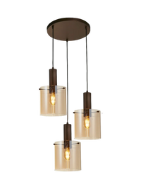 Sweden Multi-Drop Pendant Lamp — 3 Bulbs, Scandinavian Design 