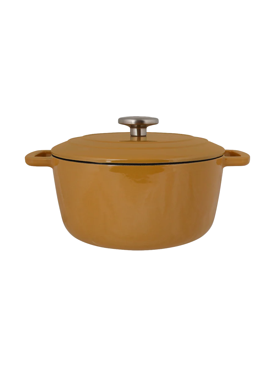 Round cast iron pot & roaster “Fontastic” with lid