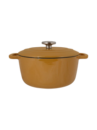 Round cast iron pot & roaster “Fontastic” with lid 