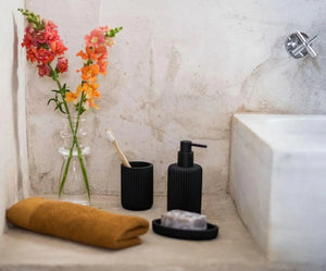 Soap dispenser “Black Stripes” 