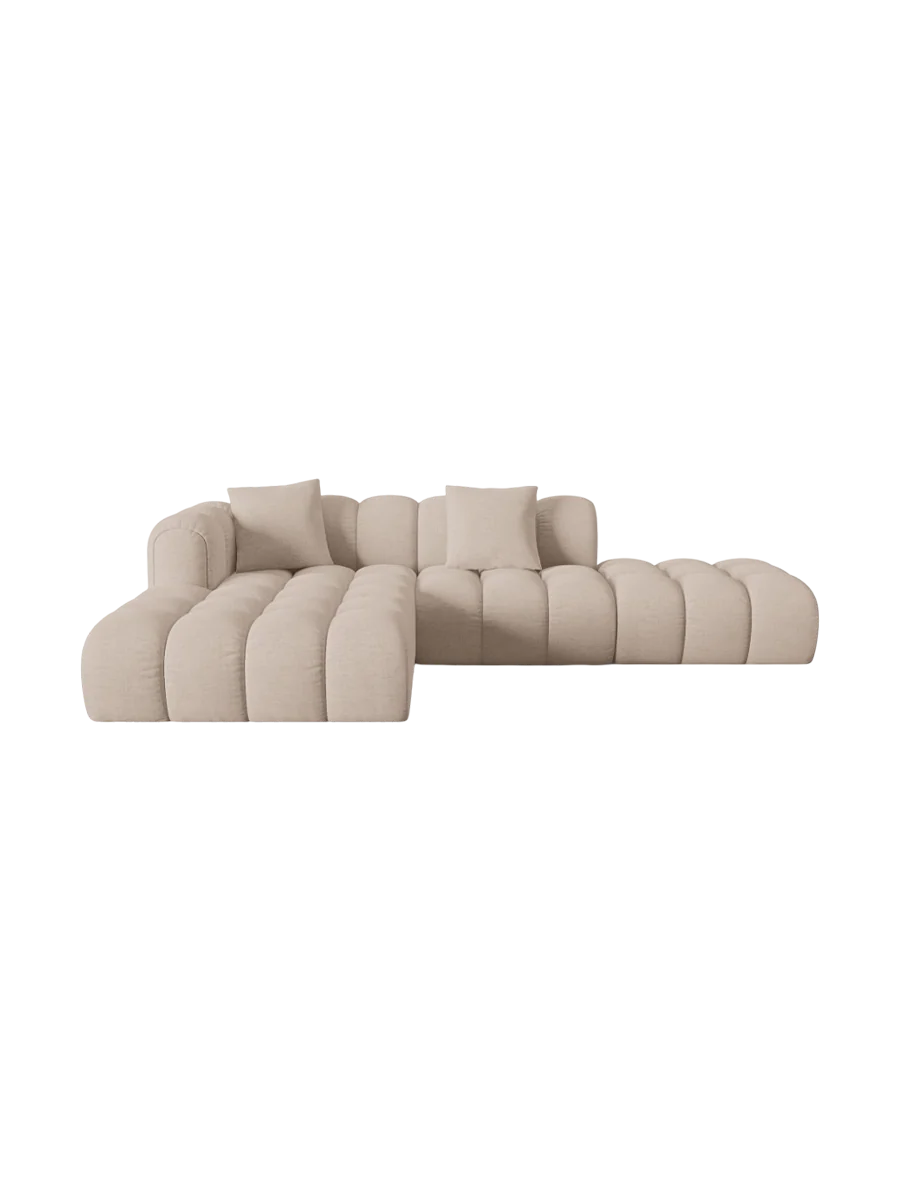 4-Sitzer Design Ecksofa „Clotilde“ mit Ottomane