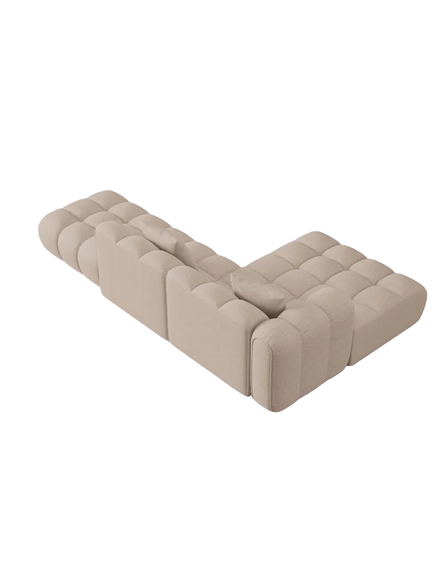 4-Sitzer Design Ecksofa „Clotilde“ mit Ottomane