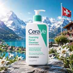 Cerave Foaming Facial Cleanser (355mL) - For Normal to Oily Skin