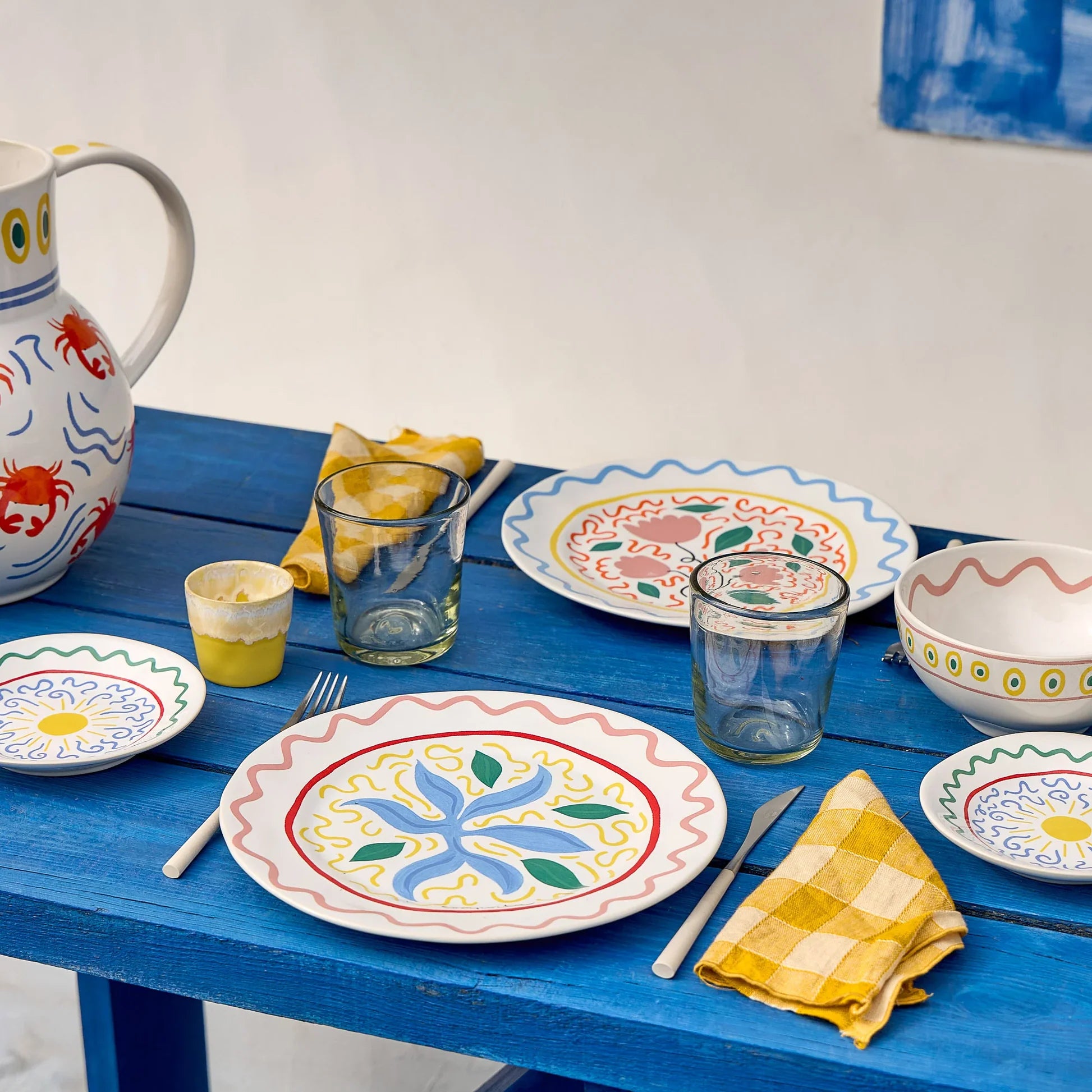 Handgefertigter Speiseteller „Summer Bliss“