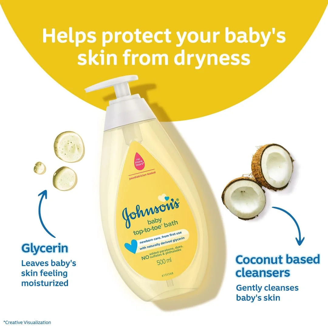 Johnson’s Baby Top-to-Toe® Wash – Ultra-Mild Cleanser for Newborns