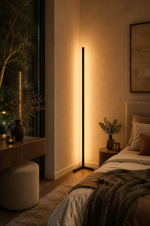 Modern Styled LED Corner Floor Lamp - Swiss Sustain