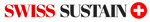 The logo for SWISS SUSTAIN, featuring the words 'SWISS SUSTAIN' in red and black lettering alongside a red Swiss cross symbol on a white background.