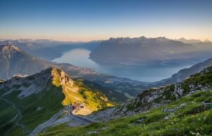 Rochers de Naye Montreux from Above
