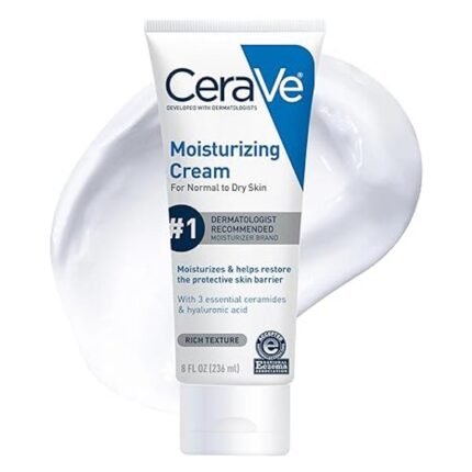 CeraVe Moisturizing Cream, Face Body Moisturizer, Normal to Dry Skin 236g